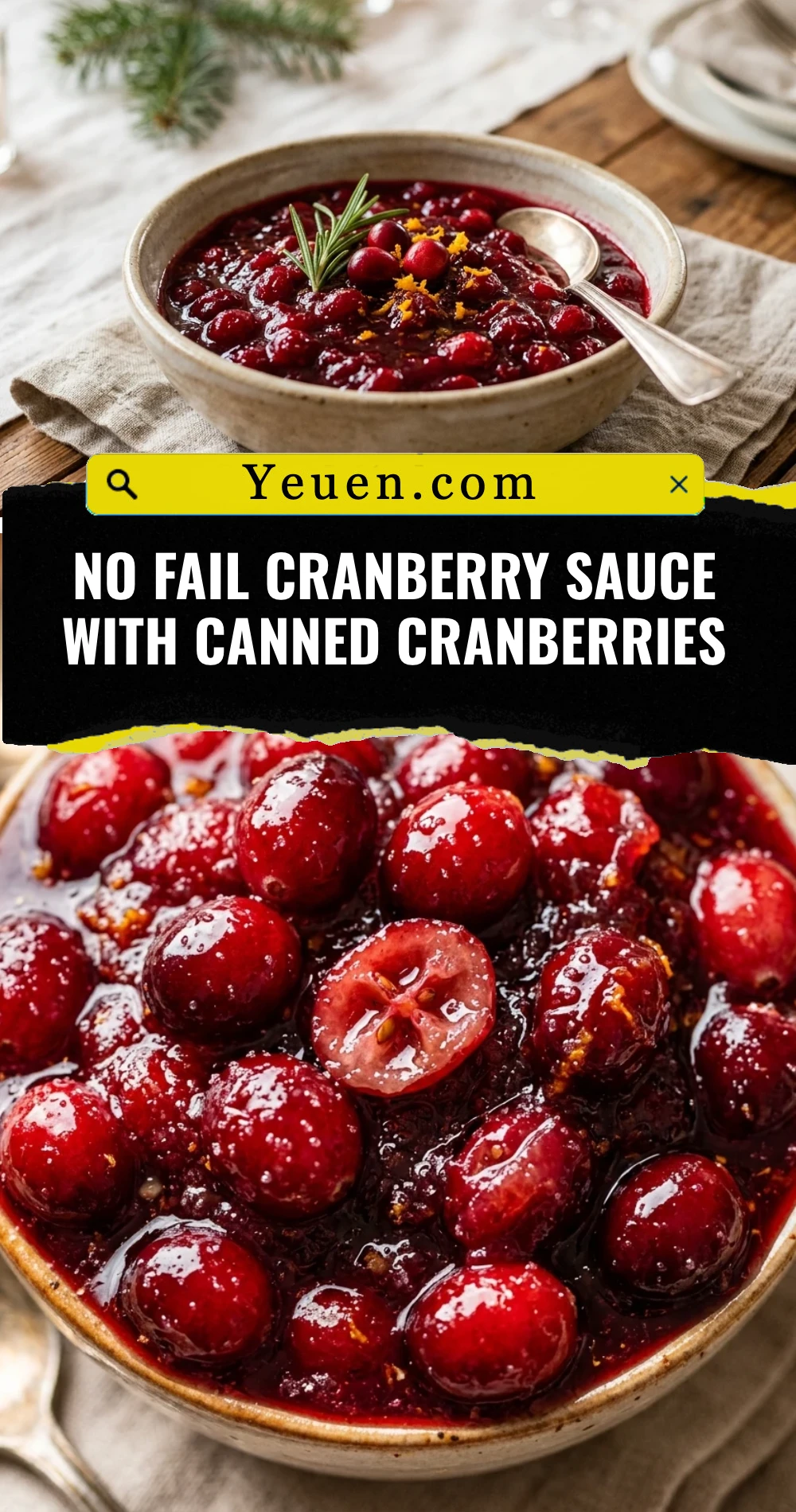 No Fail Cranberry Sauce With Canned Cranberries