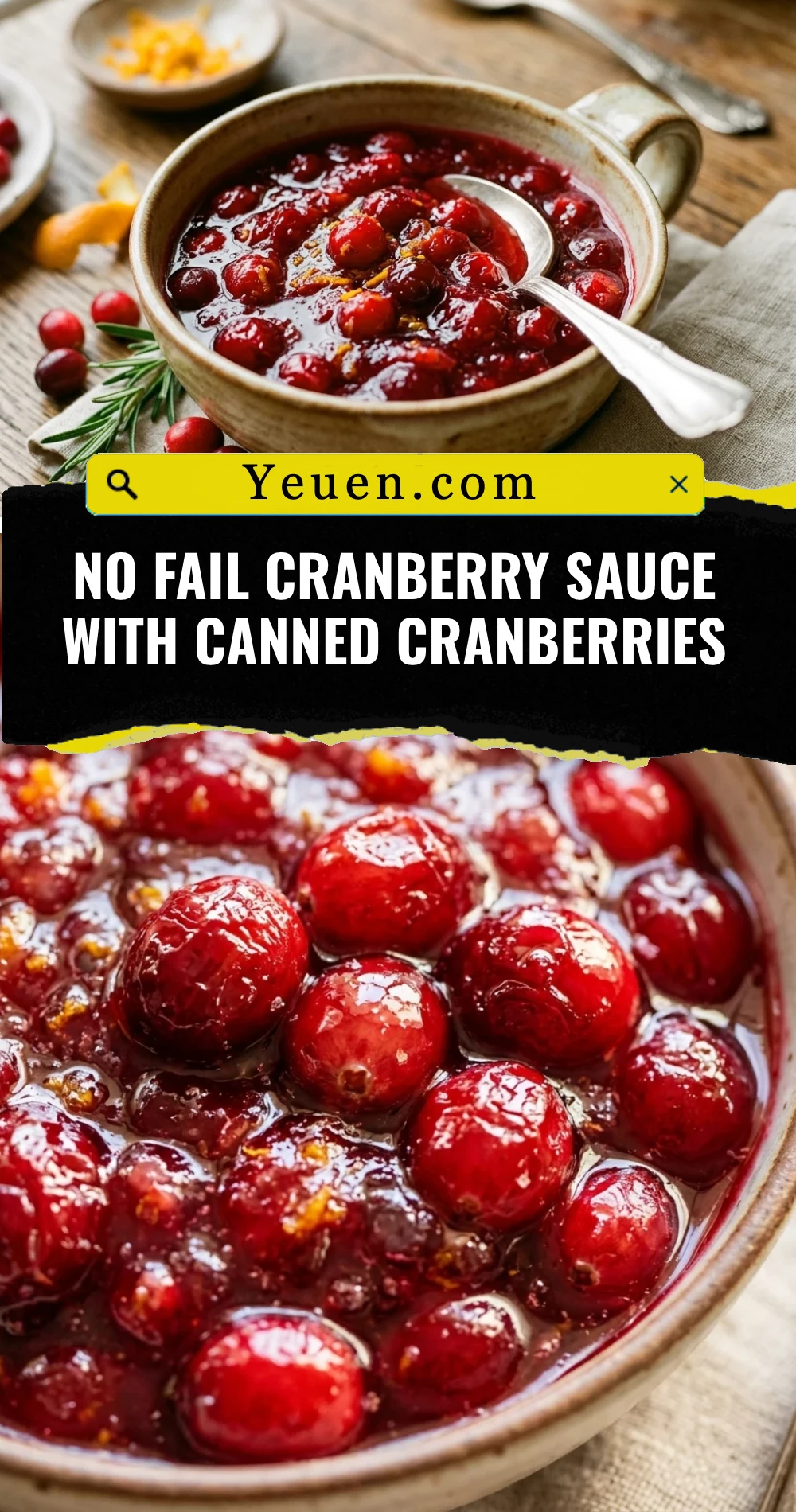 No Fail Cranberry Sauce With Canned Cranberries
