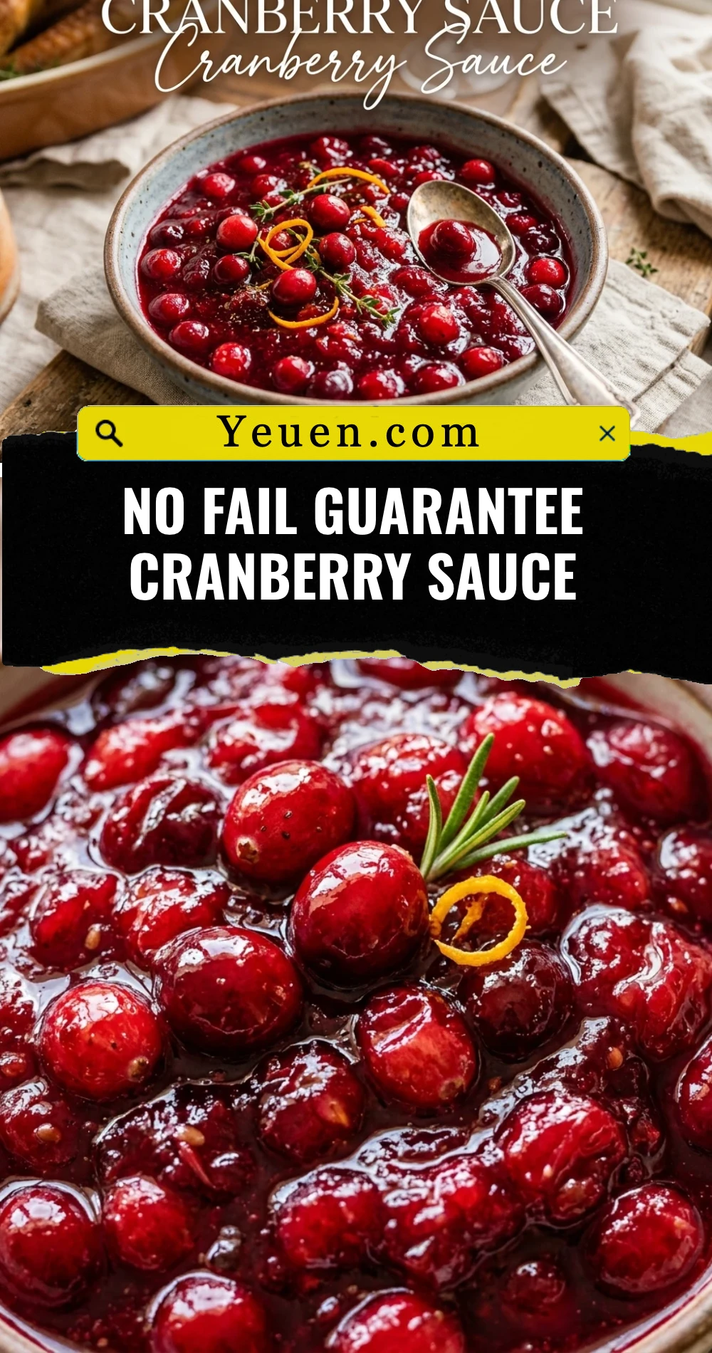 No Fail Guarantee Cranberry Sauce