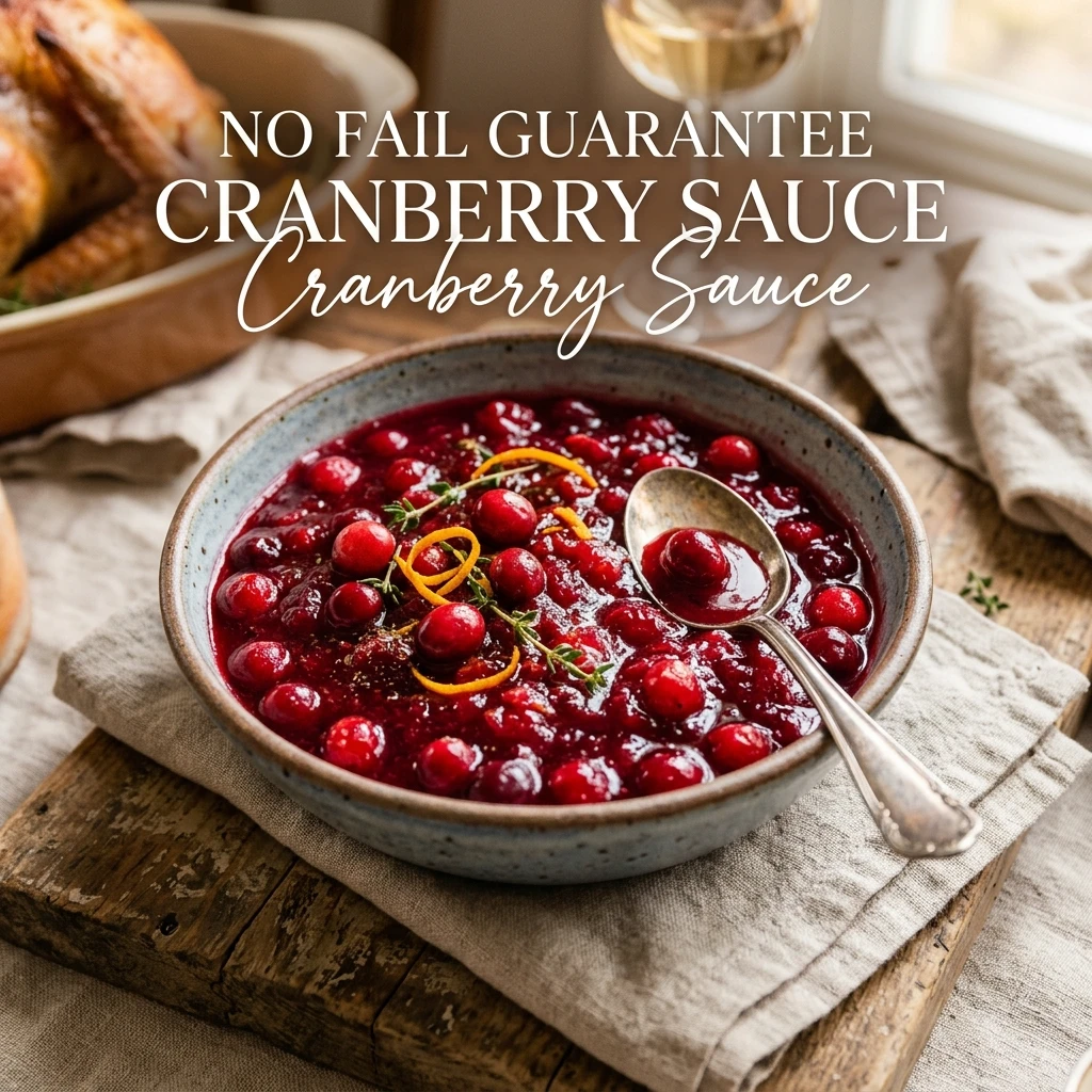 No Fail Guarantee Cranberry Sauce