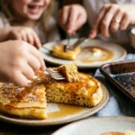 No Flip Sheet Pan Buttermilk Pancakes With Maple Syrup Family