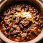 No Prep Dump & Walk Chili High Protein Crockpot 5 Min Prep Feeds Crowd Under $20