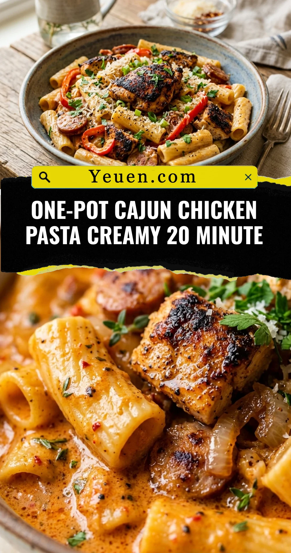 One-Pot Cajun Chicken Pasta Creamy 20 Minute