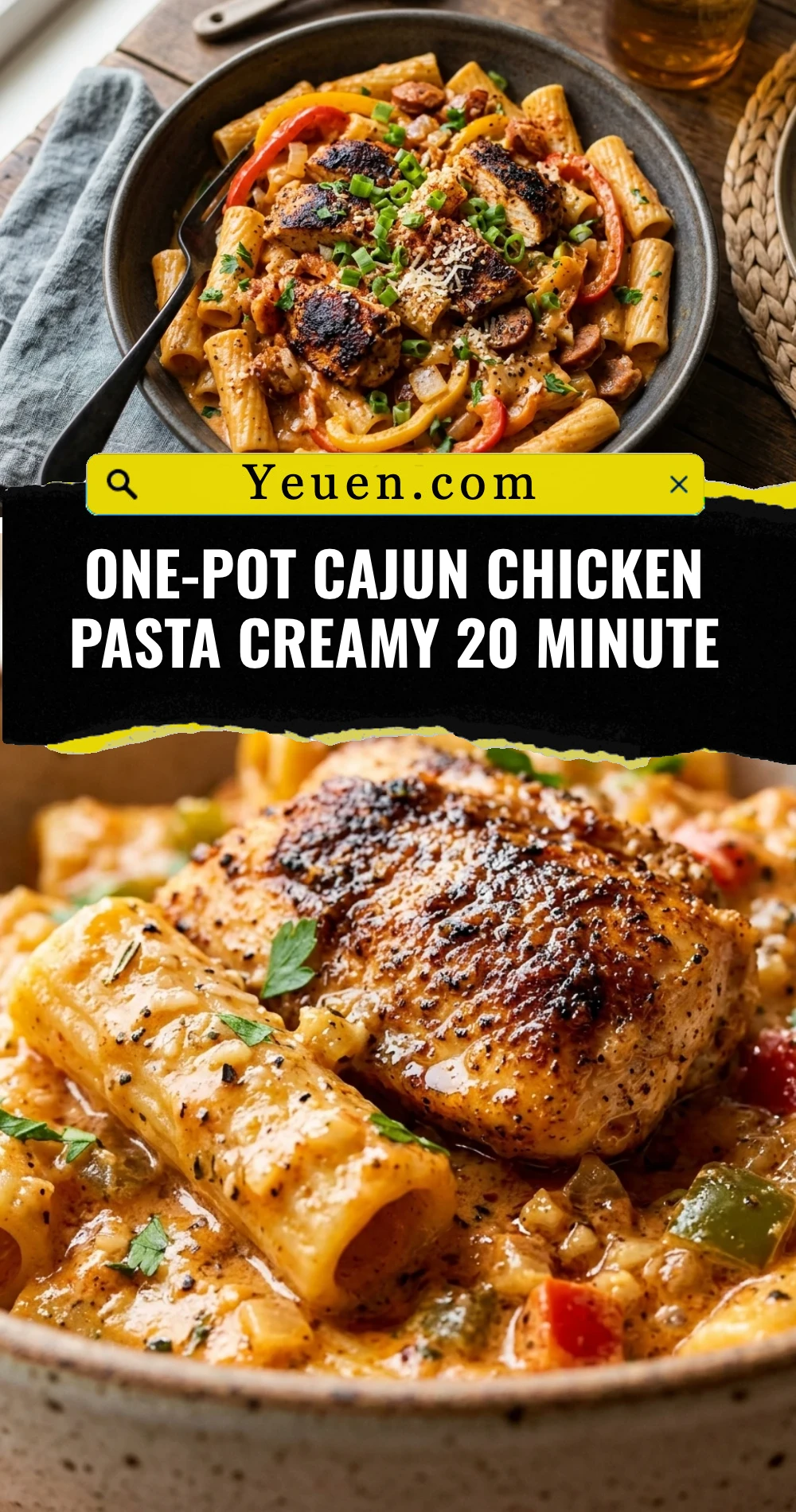 One-Pot Cajun Chicken Pasta Creamy 20 Minute