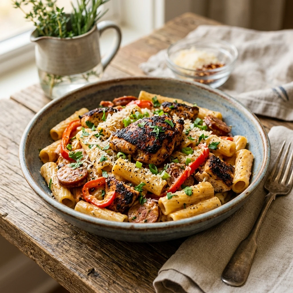 One-Pot Cajun Chicken Pasta Creamy 20 Minute
