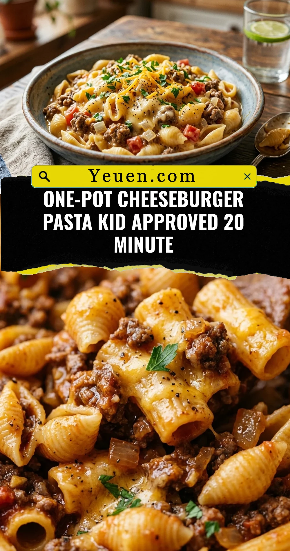 One-Pot Cheeseburger Pasta Kid Approved 20 Minute