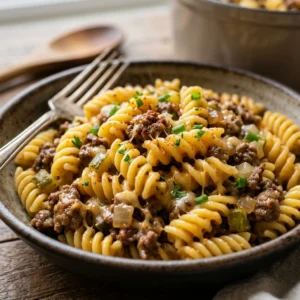 One-Pot Cheeseburger Pasta Kid Approved 20 Minute