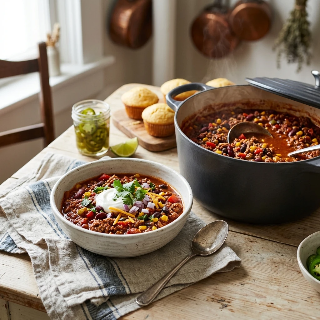 One-Pot Chili That Feeds 8 People $10 Meal