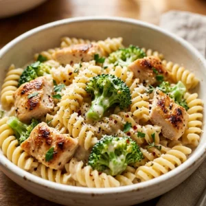 One Pot Creamy Chicken And Broccoli Pasta Christmas 20 Minute
