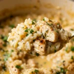 One Pot Creamy Chicken Rice Easy Fluffy Family