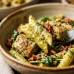 One-Pot Creamy Pesto Chicken Pasta 20 Minute