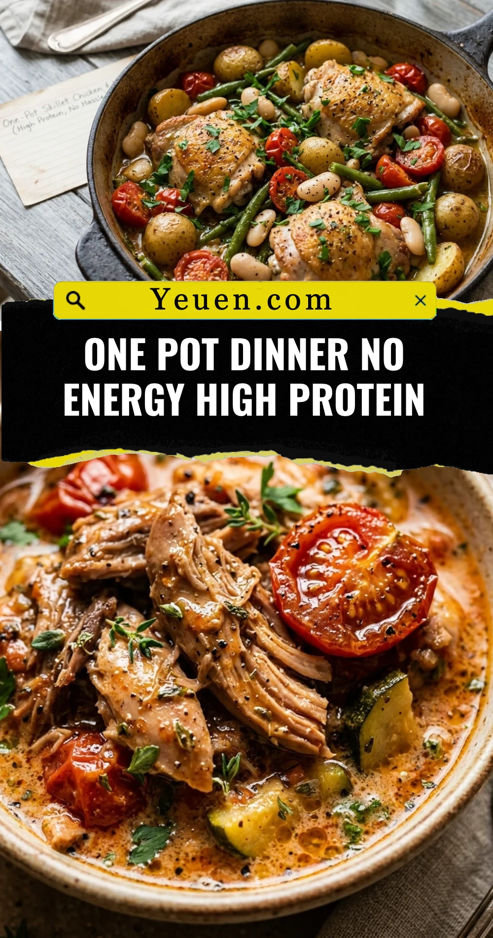 One Pot Dinner No Energy High Protein