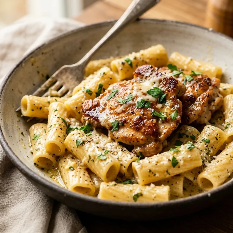 One-Pot Garlic Butter Chicken Pasta 20 Minute No Dishes
