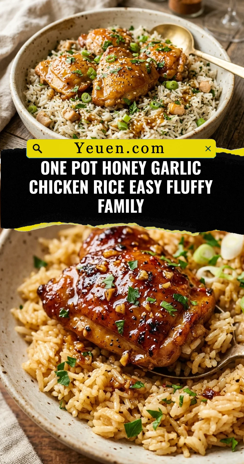 One Pot Honey Garlic Chicken Rice Easy Fluffy Family