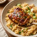 One Pot Honey Garlic Chicken Rice Easy Fluffy Family