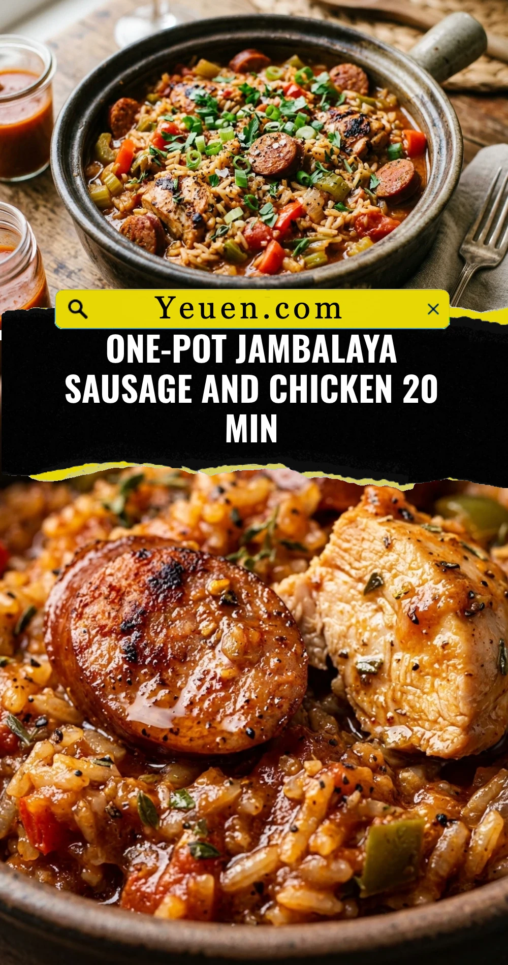 One-Pot Jambalaya Sausage And Chicken 20 Min