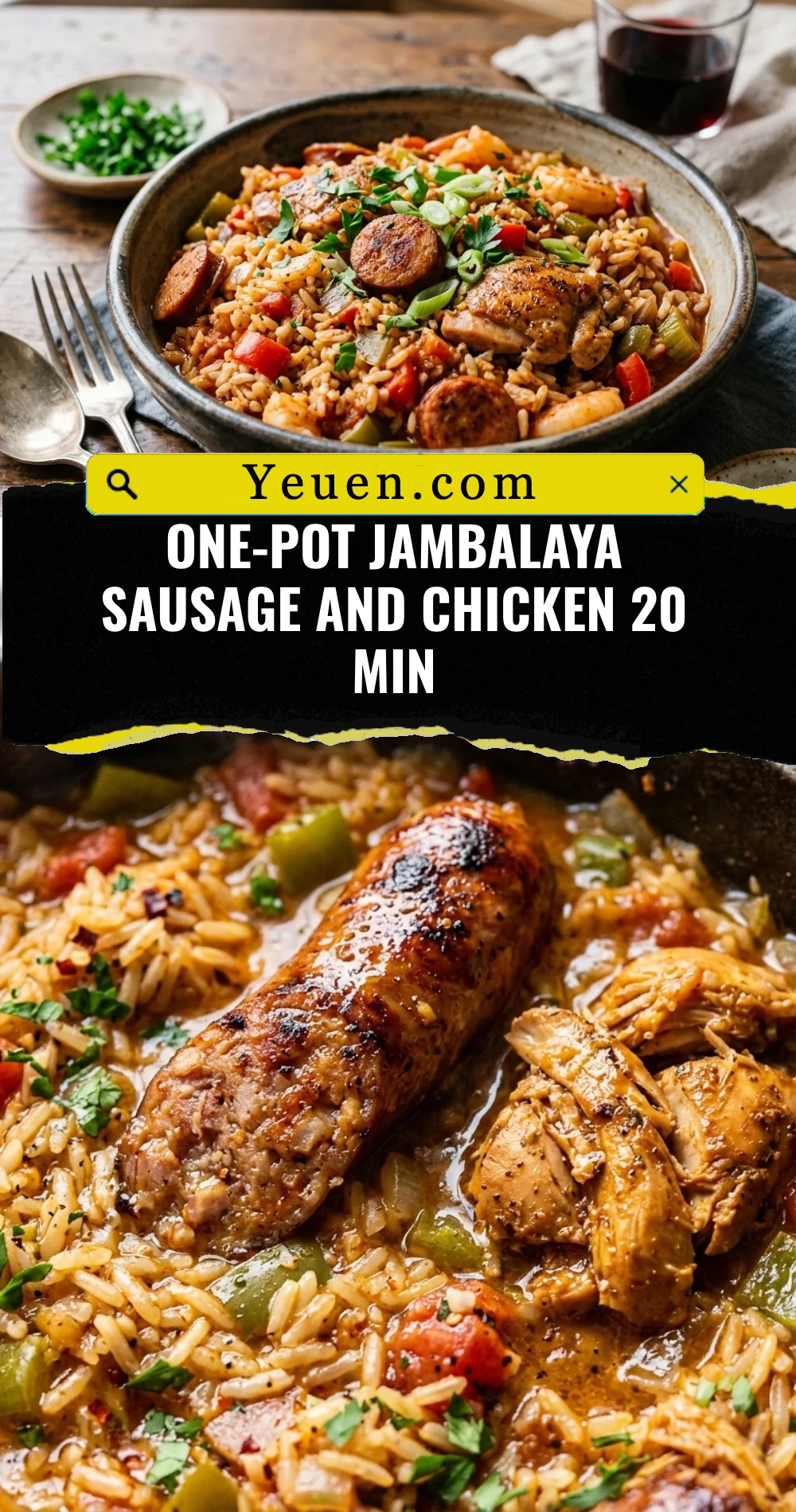 One-Pot Jambalaya Sausage And Chicken 20 Min
