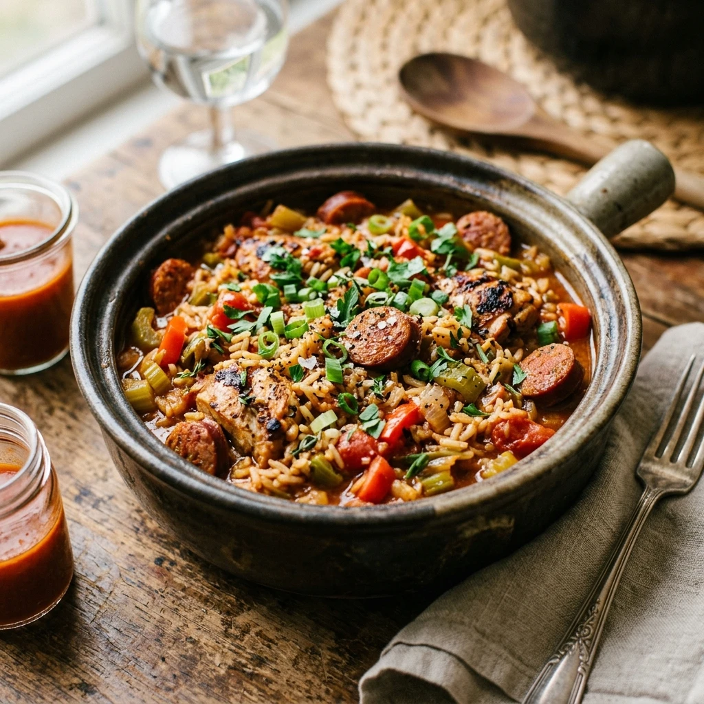 One-Pot Jambalaya Sausage And Chicken 20 Min