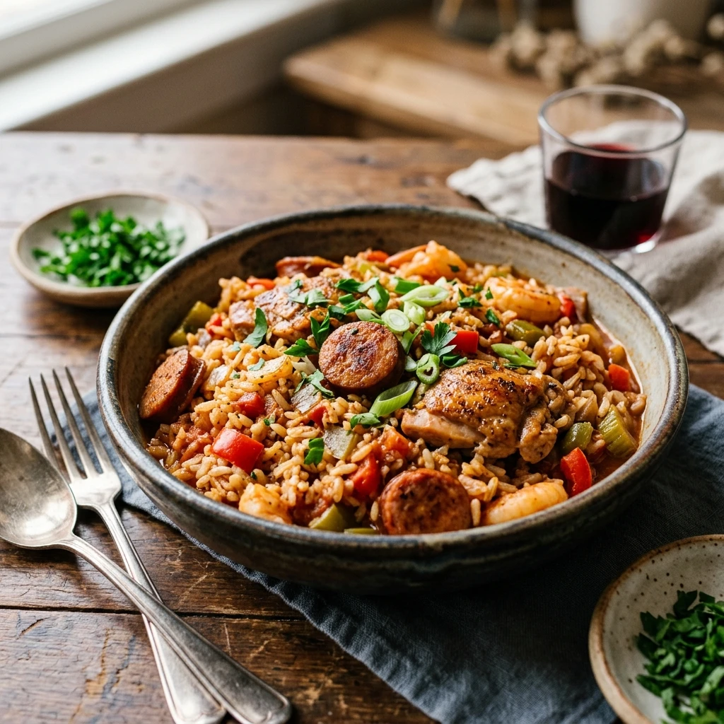 One-Pot Jambalaya Sausage And Chicken 20 Min