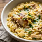 One Pot Lemon Chicken Orzo
