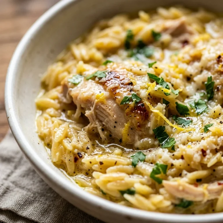 One Pot Lemon Chicken Orzo