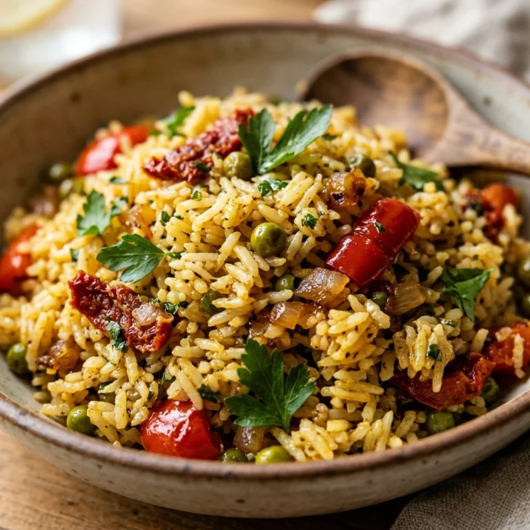 One Pot Mediterranean Rice Pilaf Easy Fluffy Family Budget