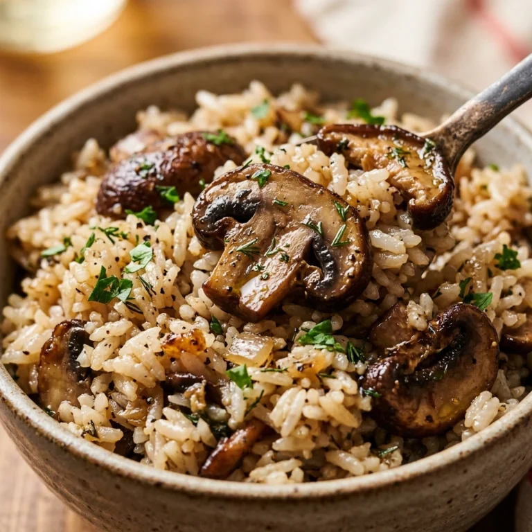 One Pot Mushroom Rice Pilaf Easy Fluffy Family Budget