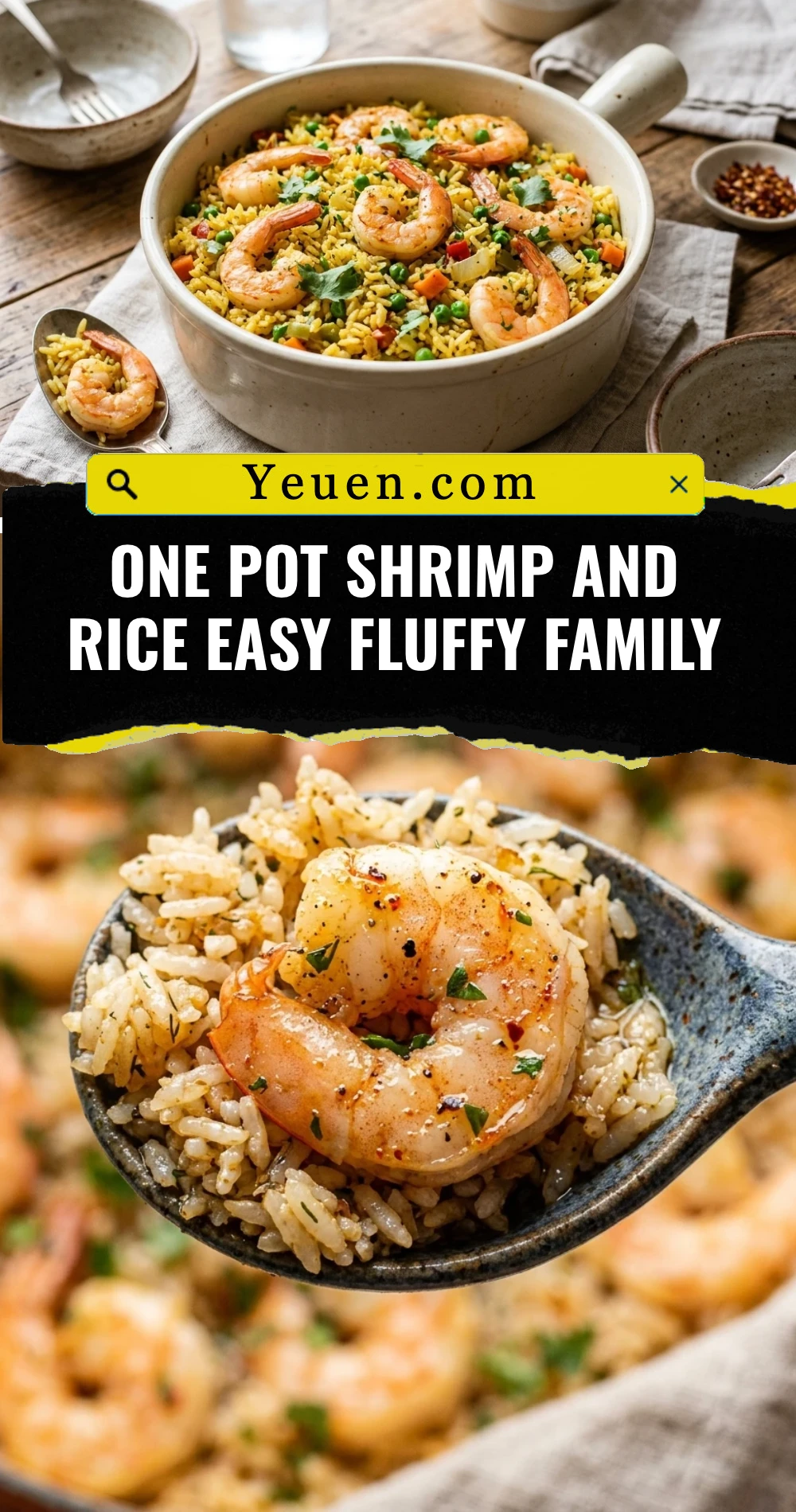 One Pot Shrimp And Rice Easy Fluffy Family