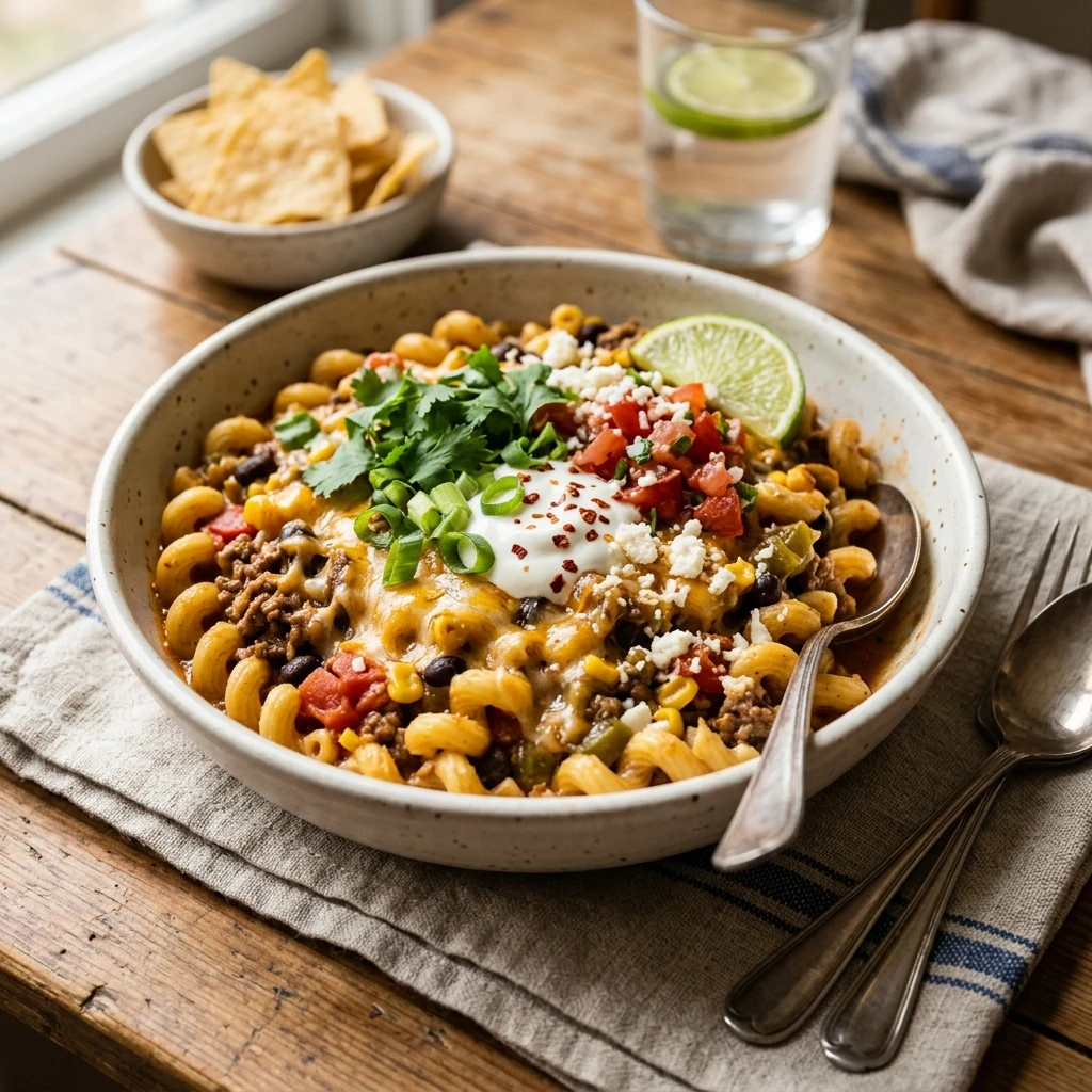 One-Pot Taco Pasta Cheesy 20 Minute Busy Night Win