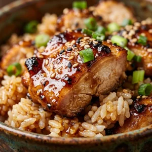 One Pot Teriyaki Chicken Rice Easy Fluffy Family