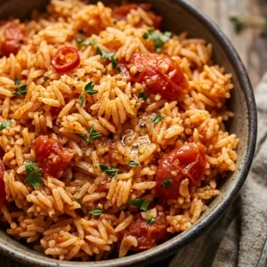 One Pot Tomato Rice Pilaf Easy Fluffy Family Budget