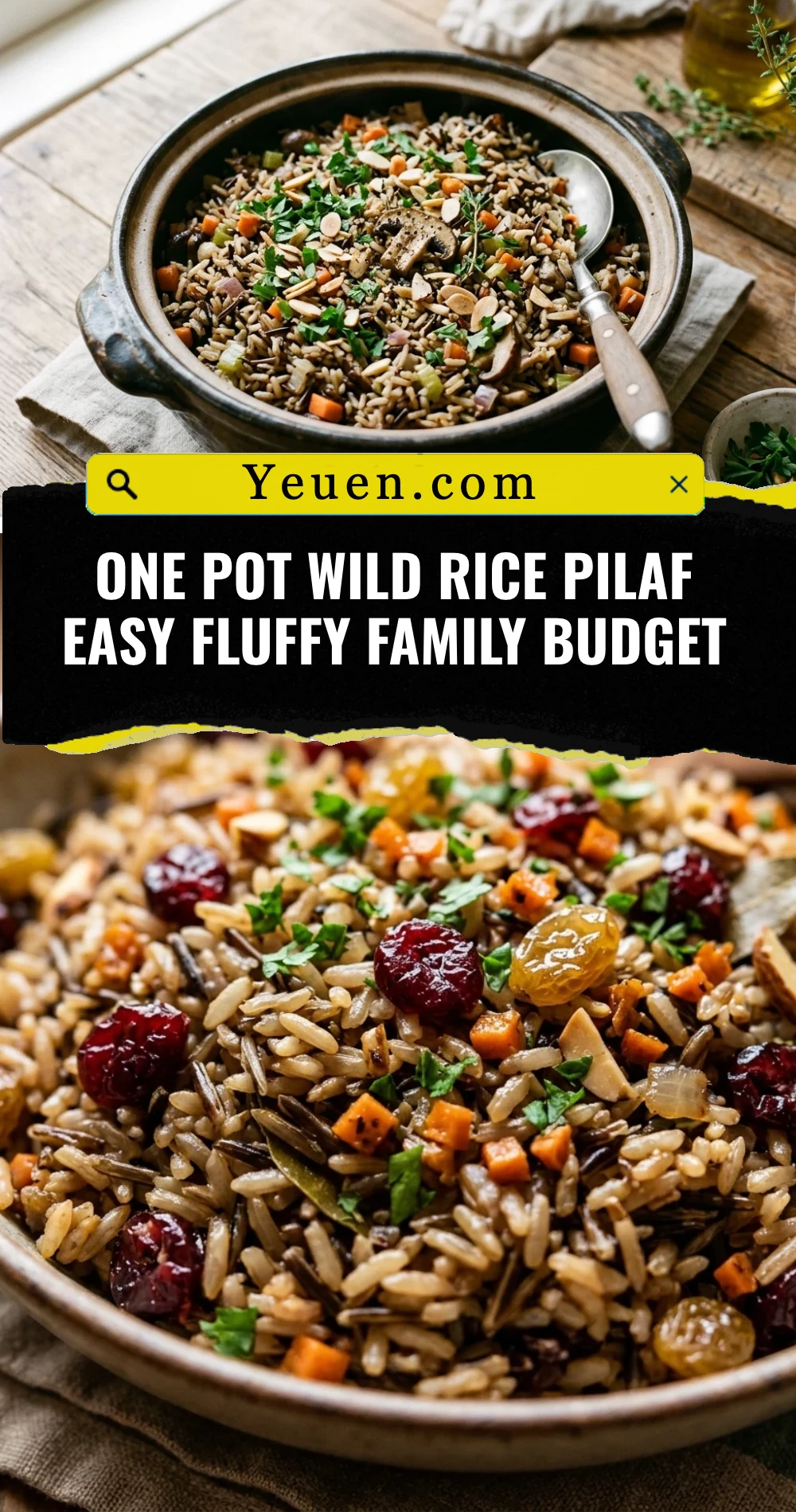 One Pot Wild Rice Pilaf Easy Fluffy Family Budget