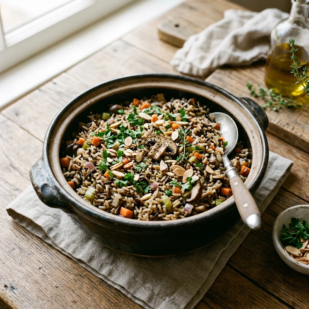One Pot Wild Rice Pilaf Easy Fluffy Family Budget