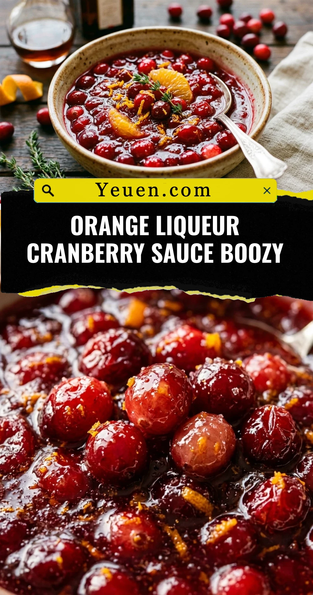 Orange Liqueur Cranberry Sauce Boozy