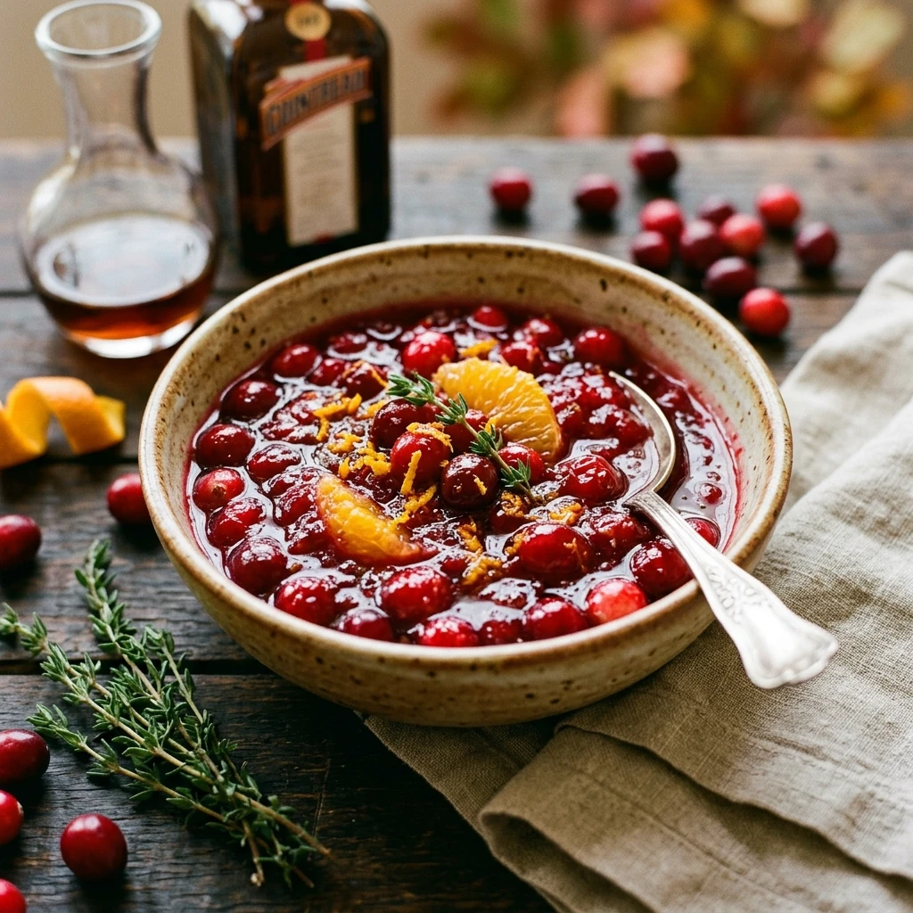 Orange Liqueur Cranberry Sauce Boozy