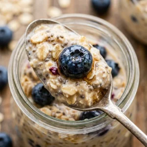 Overnight Oats Flavors Blueberry Easy 5 Minute Breakfast Meal Prep