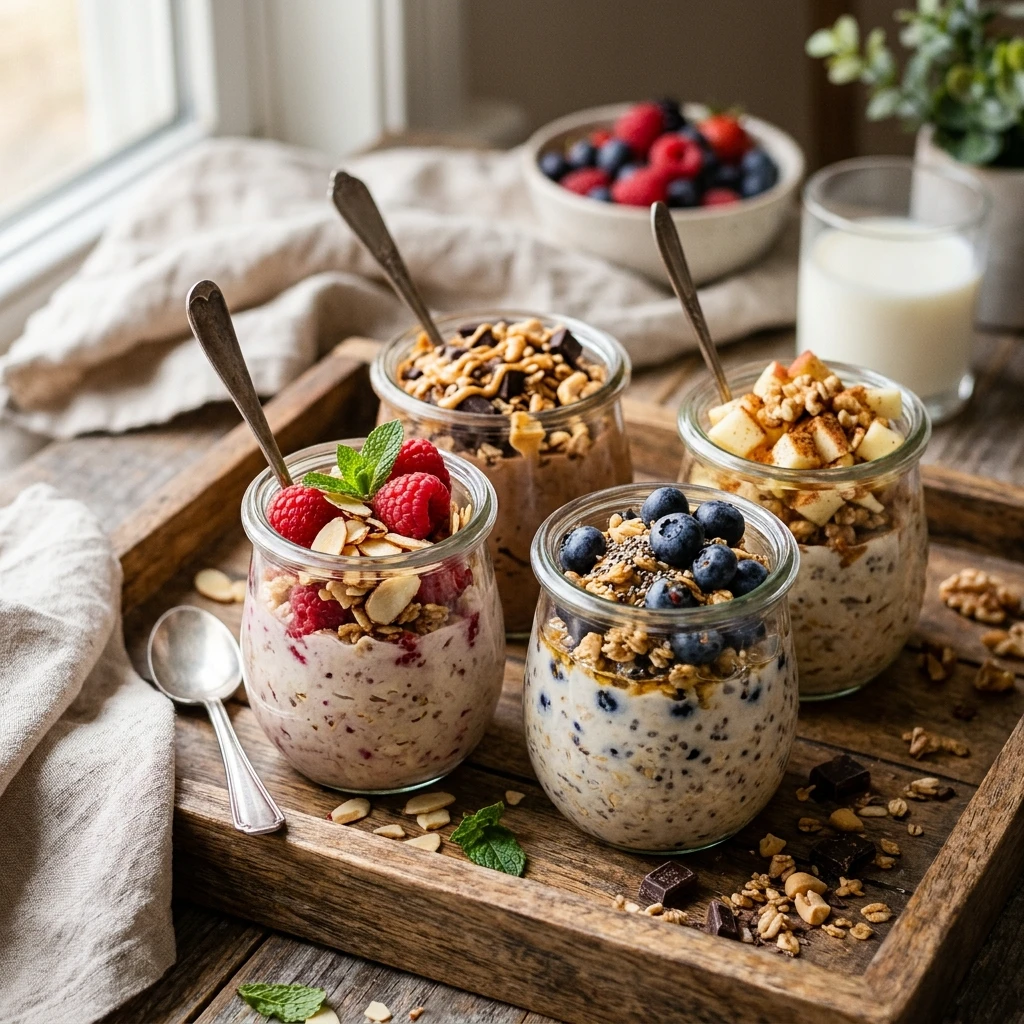 Overnight Oats Flavors Easy 5 Minute Breakfast Meal Prep