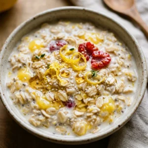 Overnight Oats Meal Prep Lemon Easy Healthy 5 Minute Breakfast