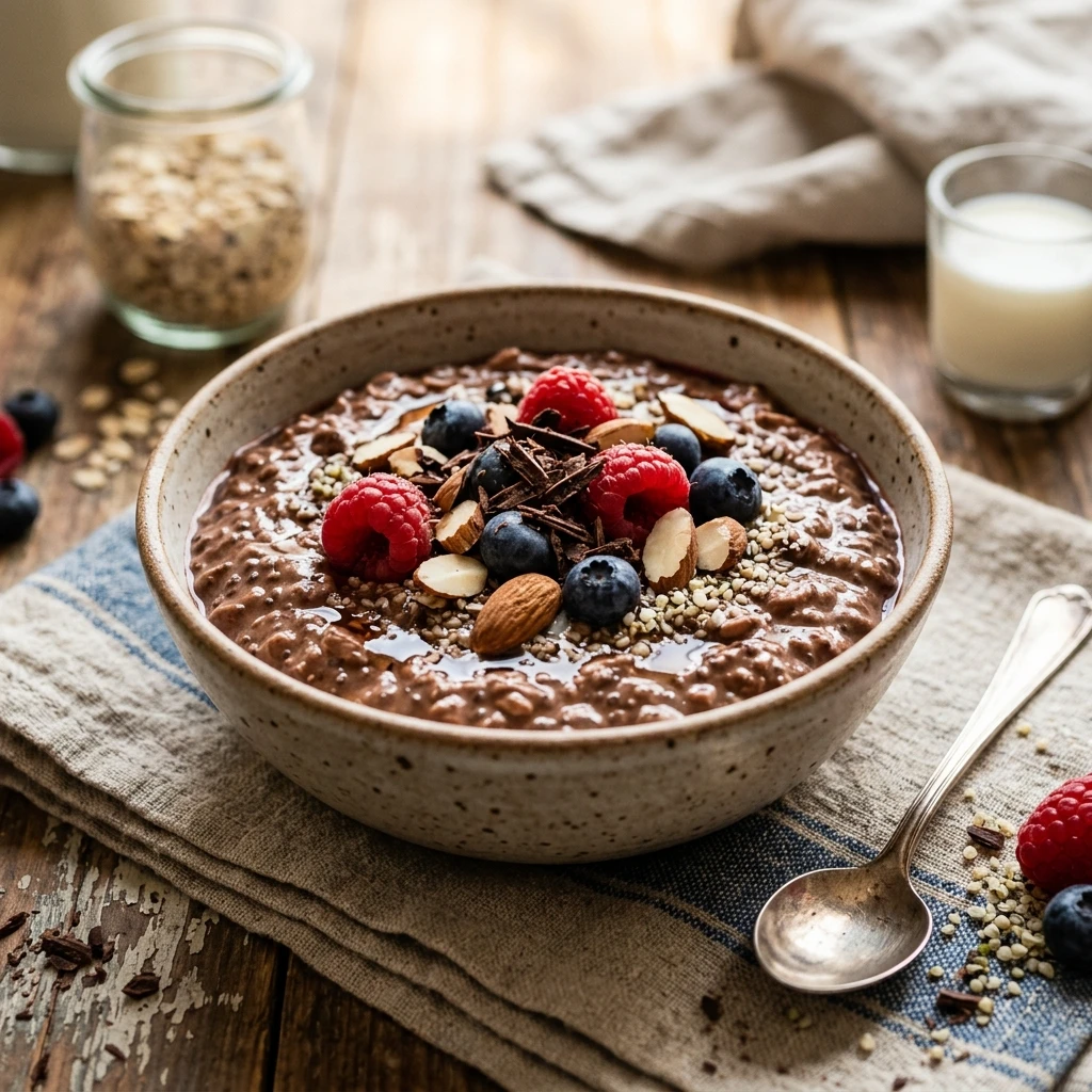 Overnight Oats Weight Loss Chocolate Healthy Easy 5 Minute Breakfast