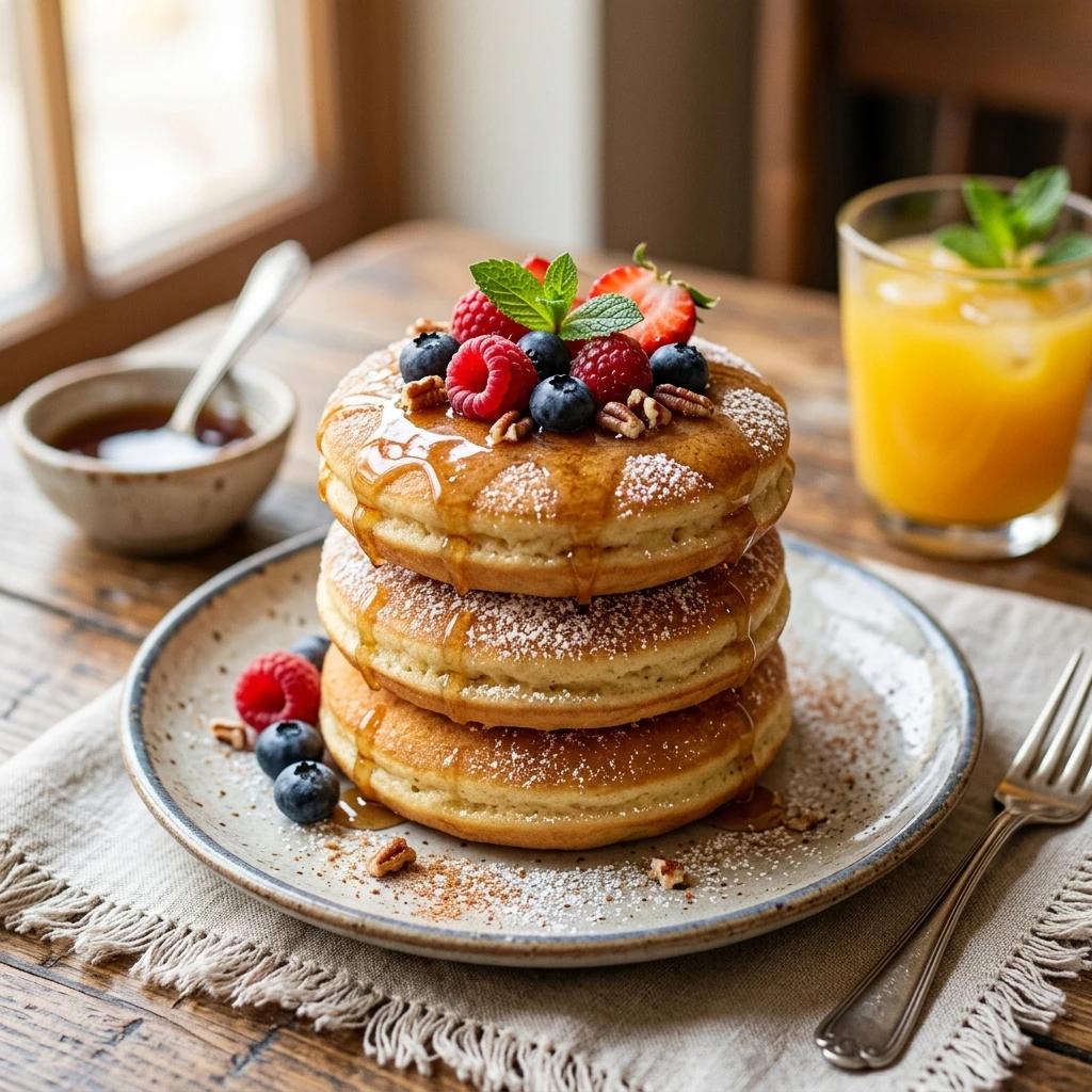 Pancake Donuts Fluffy Baked No Yeast 15 Minute