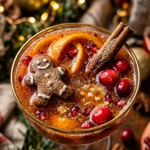 Party Punch Gingerbread Easy Kids Adults Holiday Cozy Drink