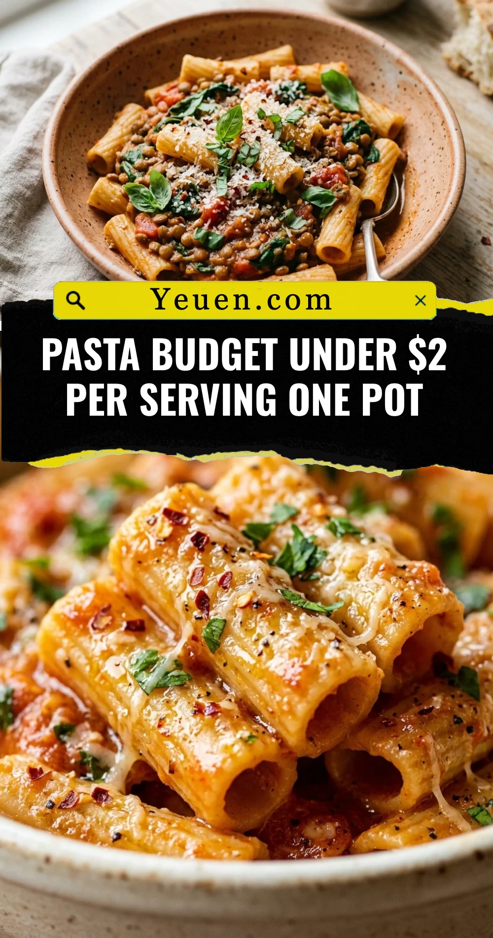 Pasta Budget Under $2 Per Serving One Pot