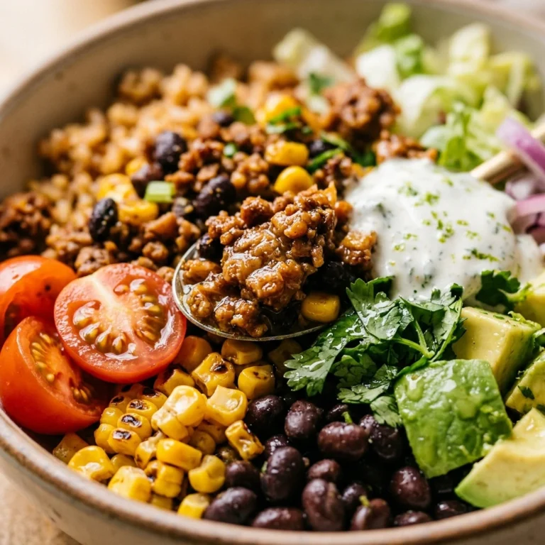 Plant Based Taco Bowl Vegan Vegetarian Healthy Easy 20 Minute