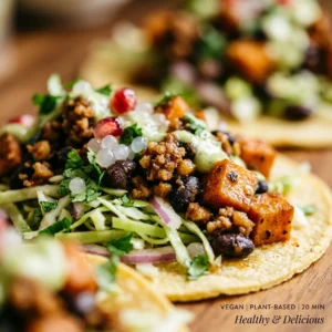 Plant Based Taco Tuesday Vegan Vegetarian Healthy Easy 20 Minute