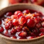 Pomegranate Seeds Cranberry Sauce Festive