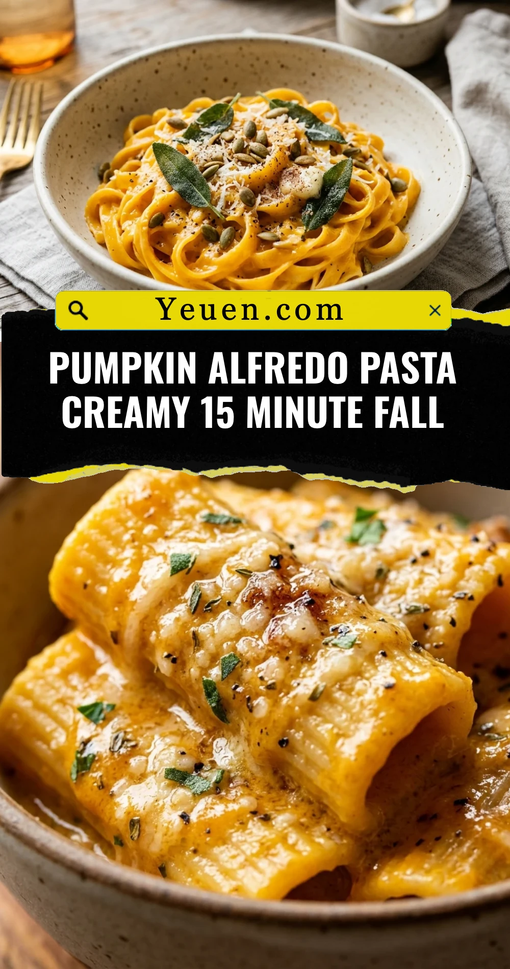 Pumpkin Alfredo Pasta Creamy 15 Minute Fall