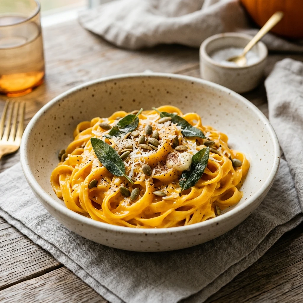 Pumpkin Alfredo Pasta Creamy 15 Minute Fall