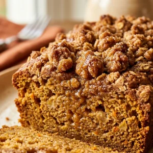 Pumpkin Apple Bread With Brown Sugar Streusel Fall Baking