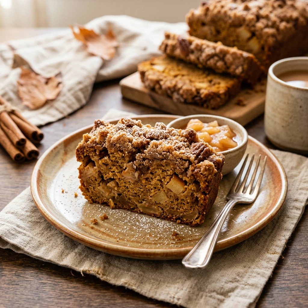 Pumpkin Apple Bread With Brown Sugar Streusel Fall Baking