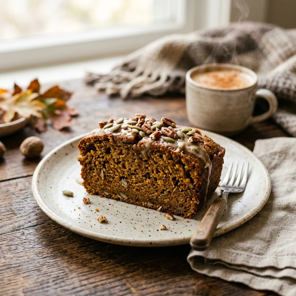 Pumpkin Bread Healthy High Protein Fall Baking